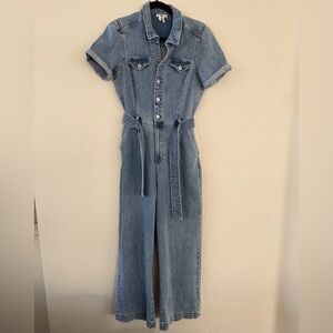 PAIGE Blue Denim Jumpsuit